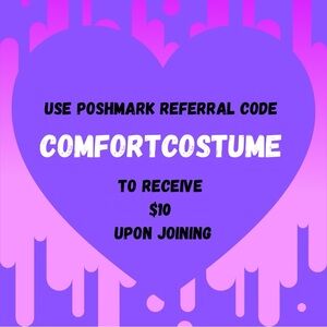 Poshmark Referral Code "COMFORTCOSTUME"